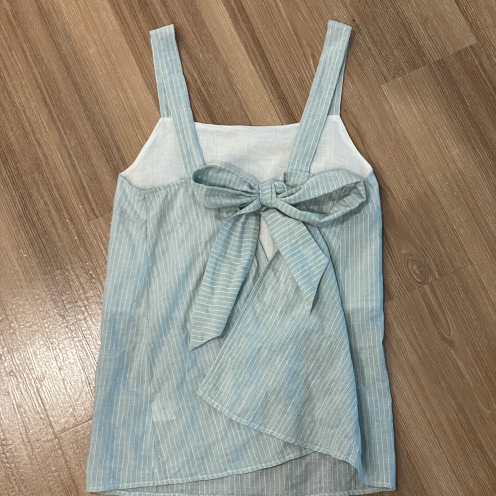 Blue Tie Tank